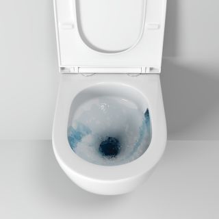 Унитаз подвесной Grossman Торнадо GR-4455SQ безободковый белый с крышкой-сиденьем Soft-Close